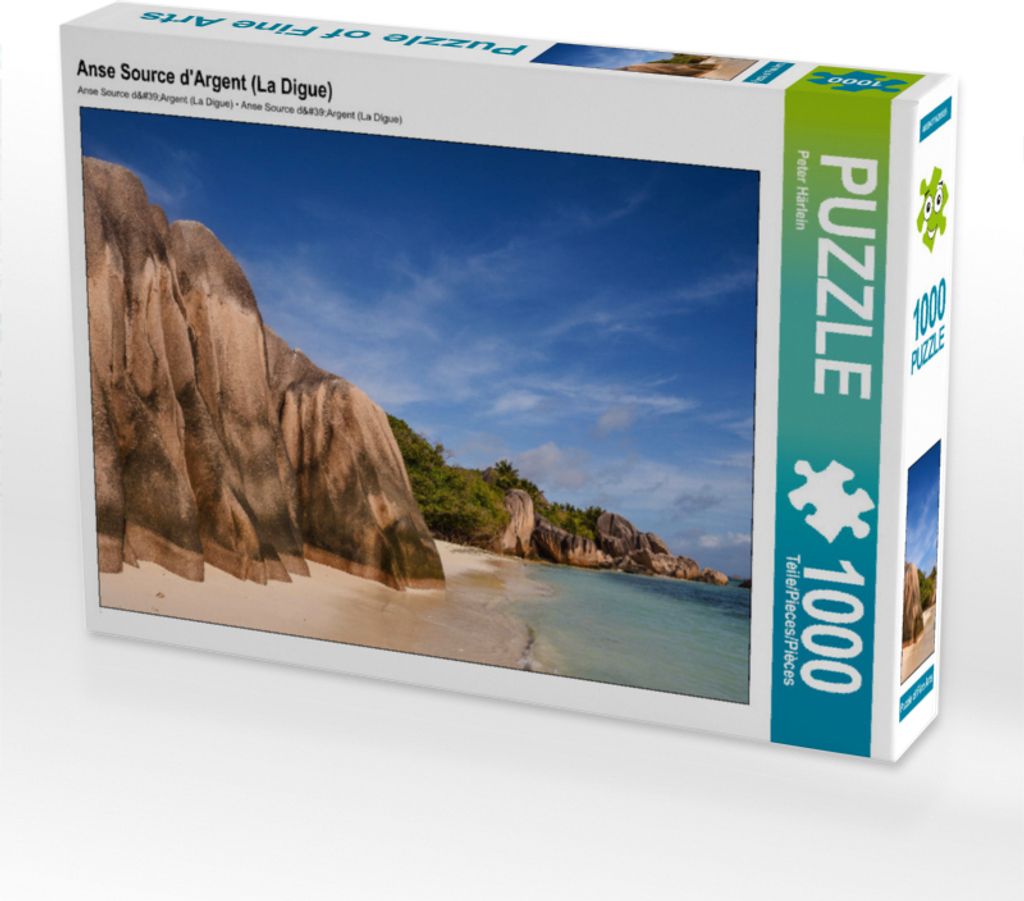 CALVENDO Puzzle Anse Source d'Argent (La Digue) 1000 Teile Puzzle quer | 1000 Teile Lege-Größe 64x48cm Foto-Puzzle für glückliche Stunden