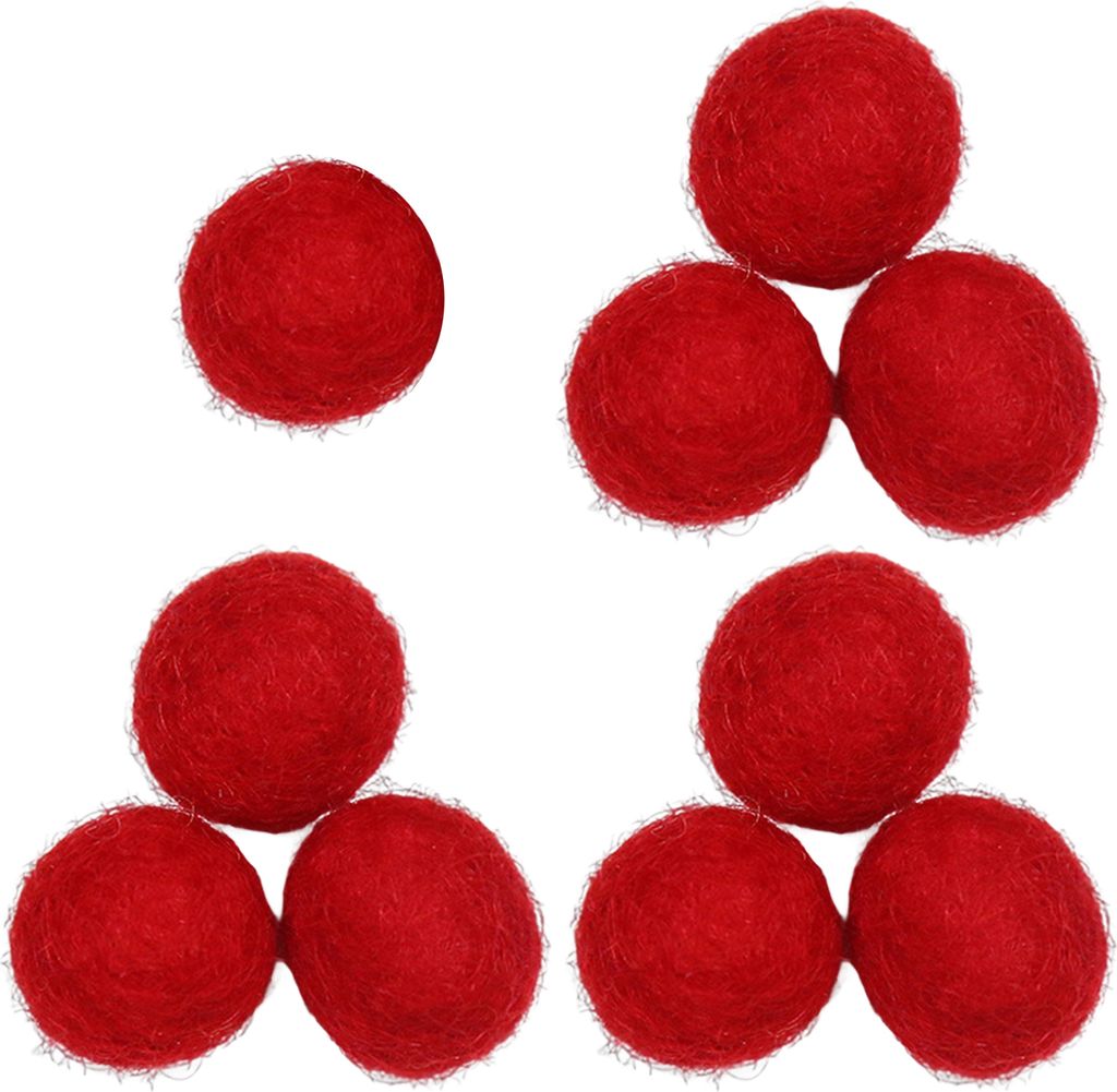 10pcs 15mm Filz Poms Dekorative handgefertigte handgefertigte lustige handgefertigte DIY Woll Filz Ohrringe Stirnband Bastelkugel Kleidung Accessoi...