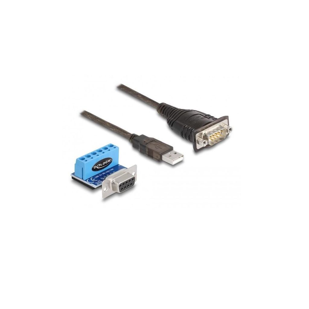 DELOCK USB Kabel A -> 1x RS-422/485 St/St 0.80m