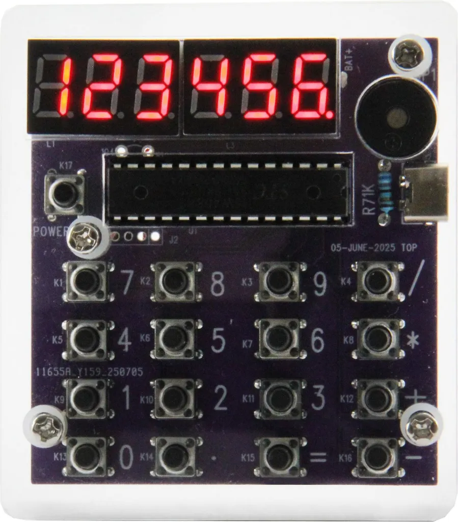 Kit soudure calculatrice programmable avec boîtier acrylique et piles - 7