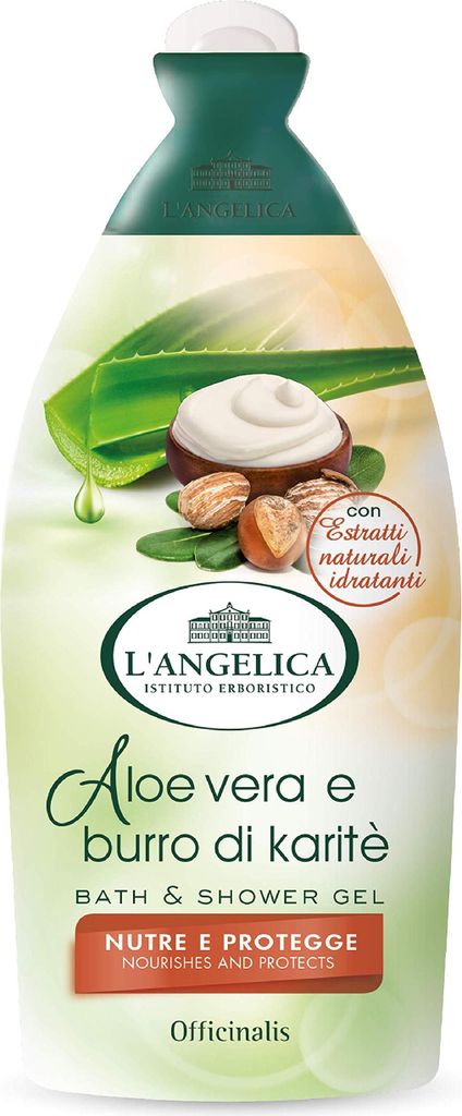 L'Angelica Duschgel Aloe und Sheabutter - 12 Stück Produktbild 