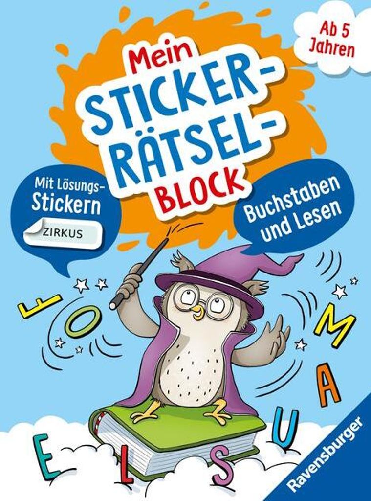 Jebautzke, K: Ravensburger Mein Stickerrätselblock: Buchstab