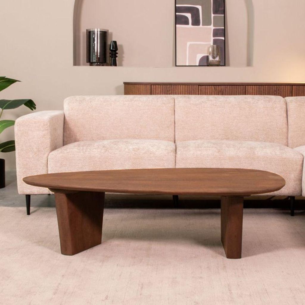 LABEL51 Wow Couchtisch – Naturglatt – 135 x 75 x 35 cm