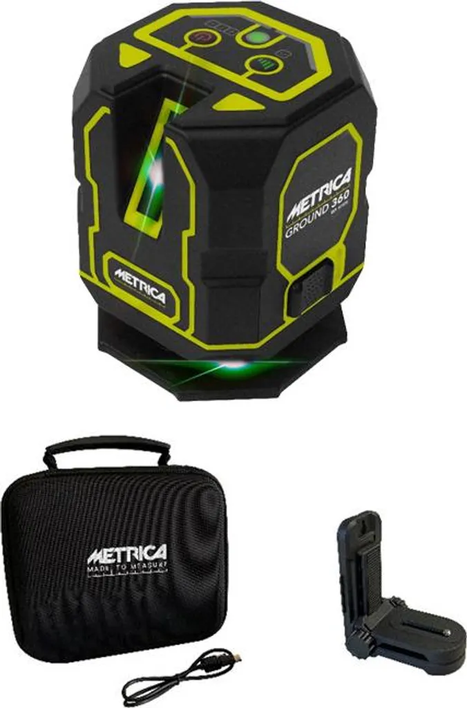 Niveau Laser Ground 360 Green Metrica 61425 pour Chantiers au Sol
