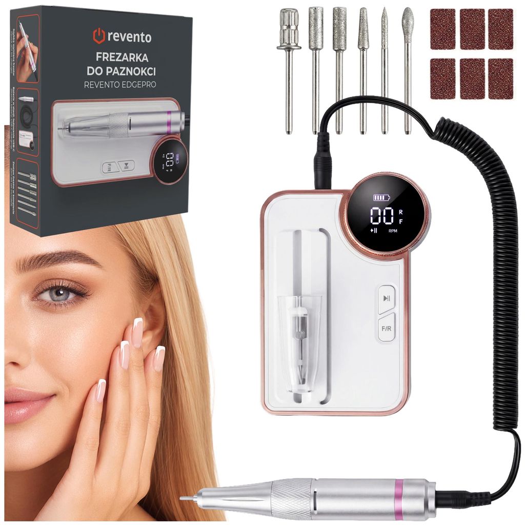 REVENTO® EdgePro – Bezdrátová frezovací sada na nehty, Obrázek produktu 