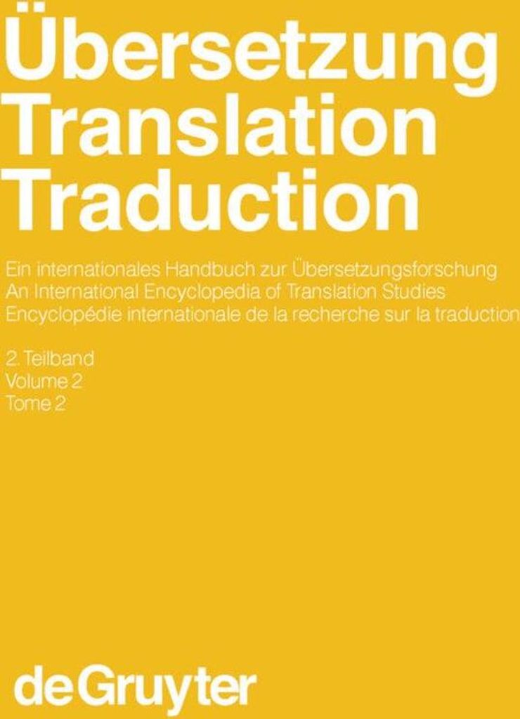 Übersetzung - Translation - Traduction. 2. Teilband