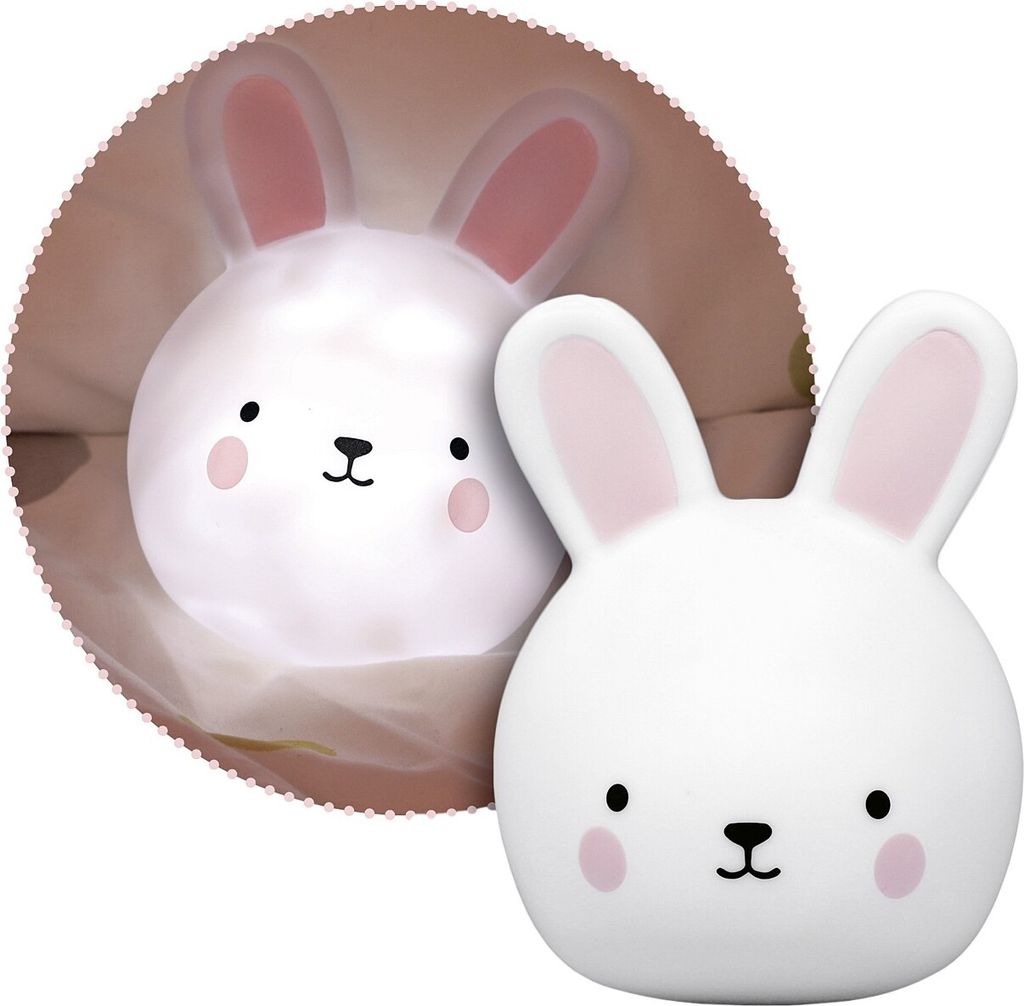 Reer lumilu Touch Light Bunny, 2in1 süßes Hasen-Nachtlicht und Wandlicht, tolles Taufgeschenk, Geburtstags-Geschenk für Jungen und Mädchen 5220...