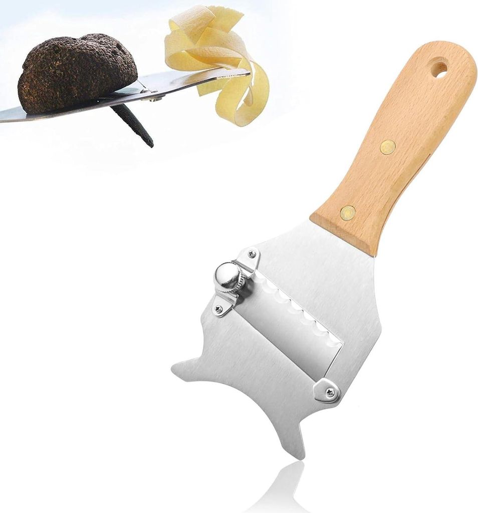 Edelstahl-Trüffelhobel - Einstellbare Dicken - Für Trüffel, Schokolade und Käse