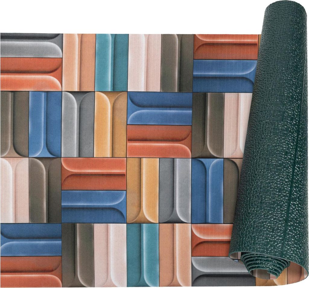 Küchenläufer RANNA Bodenmatte Flurläufer Teppichläufer Küchenteppich 52x160cm Bauhaus Bunt Robust