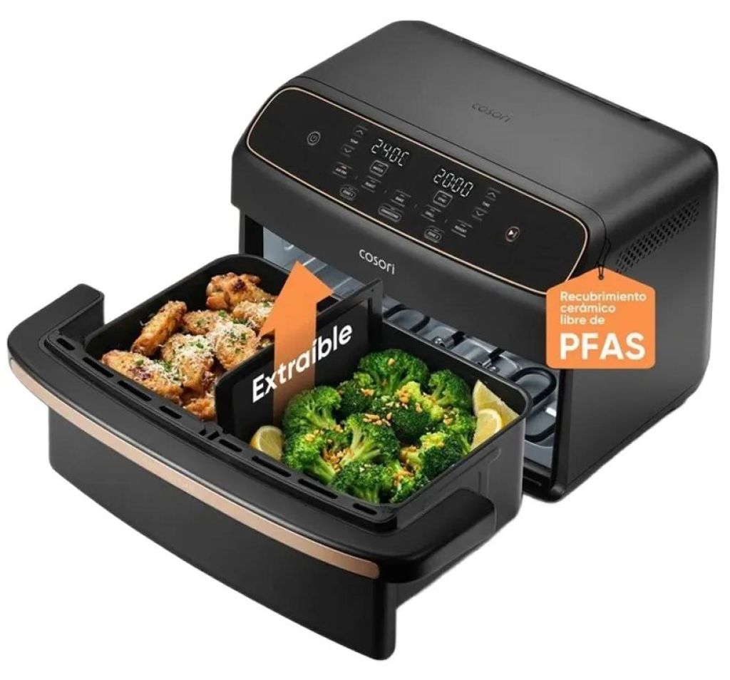 Cosori Dual Blaze Twinfry, heteluchtfriteuse, 8,6 liter, 35 Productafbeelding 