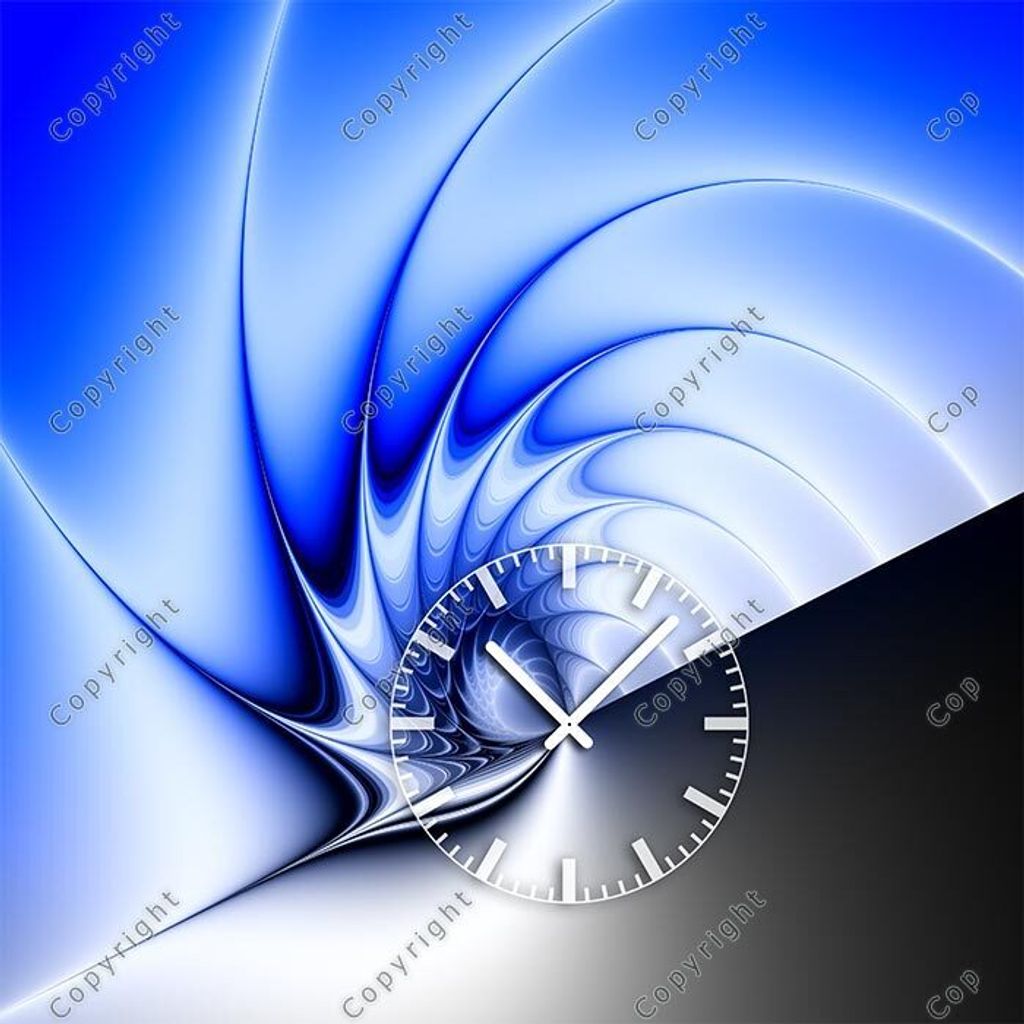 4209 Dixtime Designer Wanduhr, Wanduhren, Wohnraumuhr 90cm x 90cm