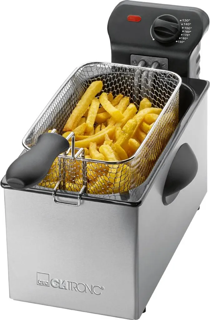 Friteuse en acier inoxydable 3L Clatronic FR 3586 - Cuisson précise - 12