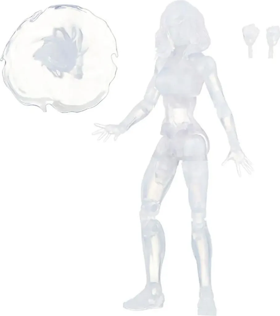 Figurine Articulée La Femme Invisible 2 Marvel Vintage 15 cm Transparente