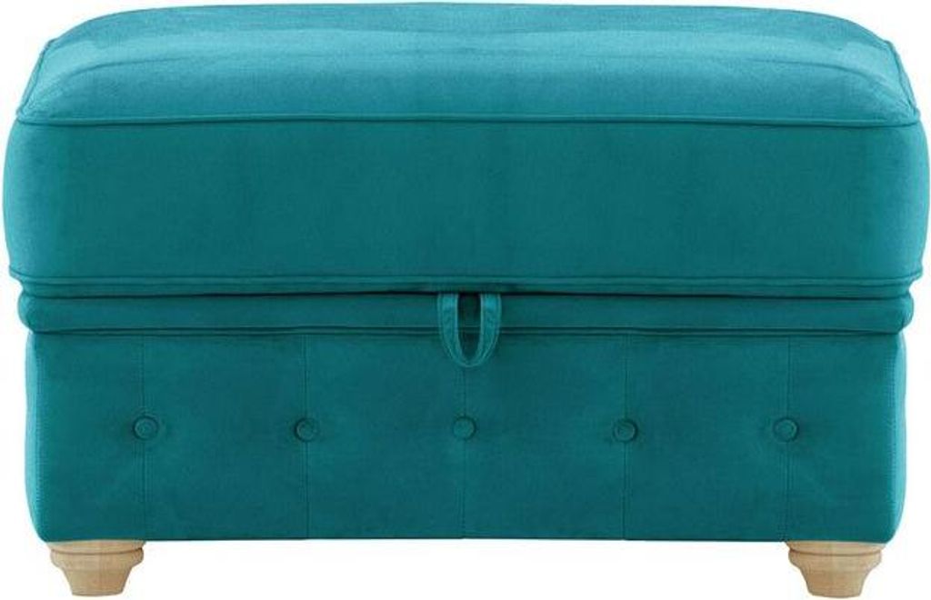 Chesterfield Borneo Aufbewahrungshocker-Velluto 36-wax black