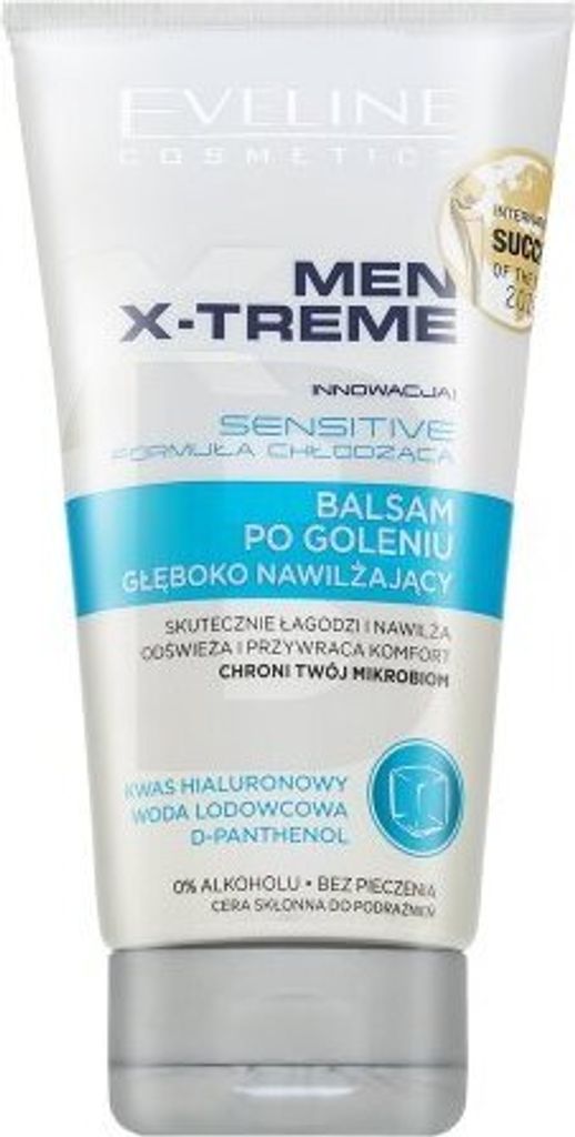 Eveline Men X-treme Cooling Effect Sensitive Intensely Soothing After Shave Balm Multifunktions-Reinigungsgel und Peeling für problematische Haut ...