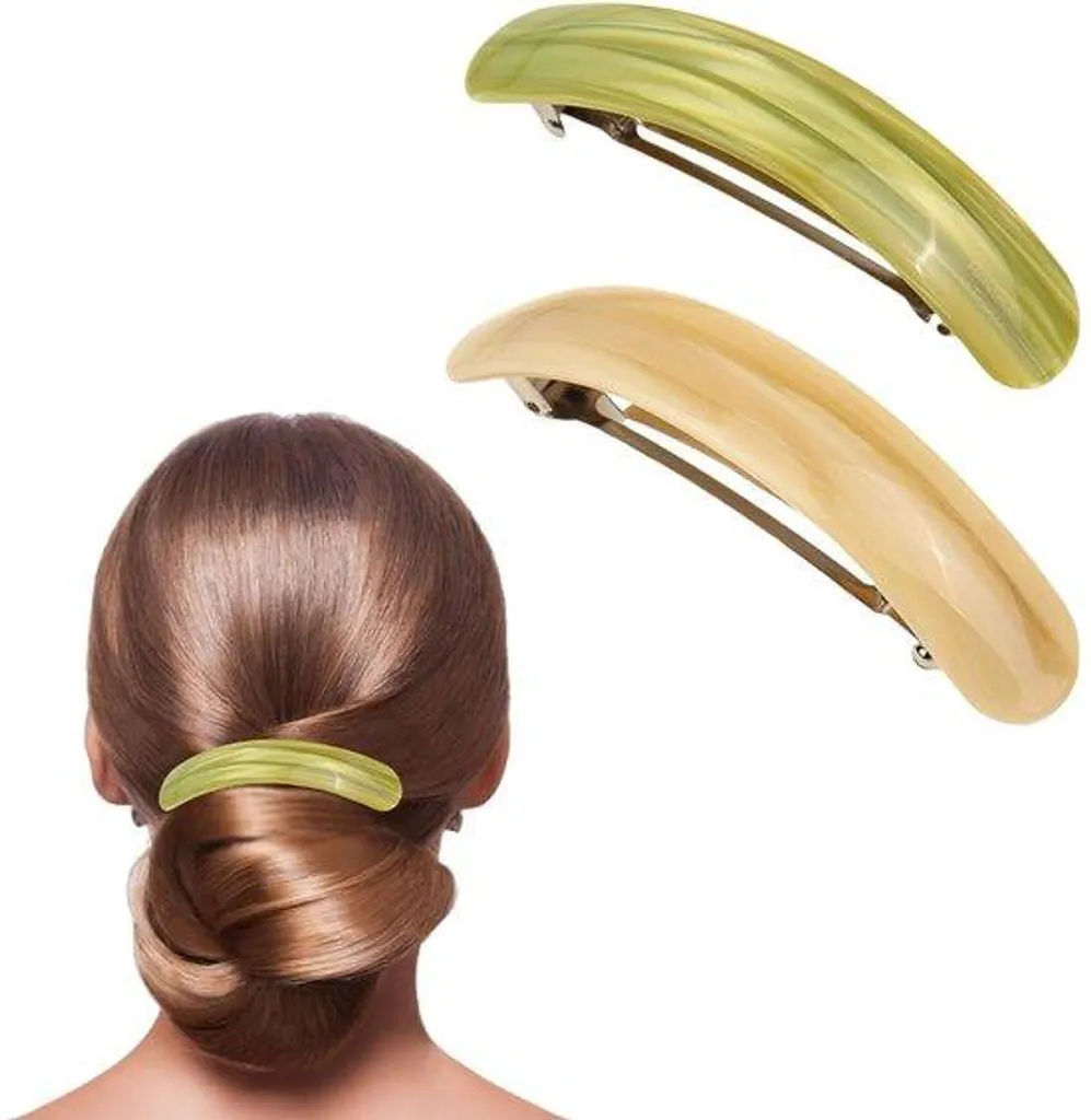 Barrettes en acétate pour femmes style vintage grandes pinces à cheveux