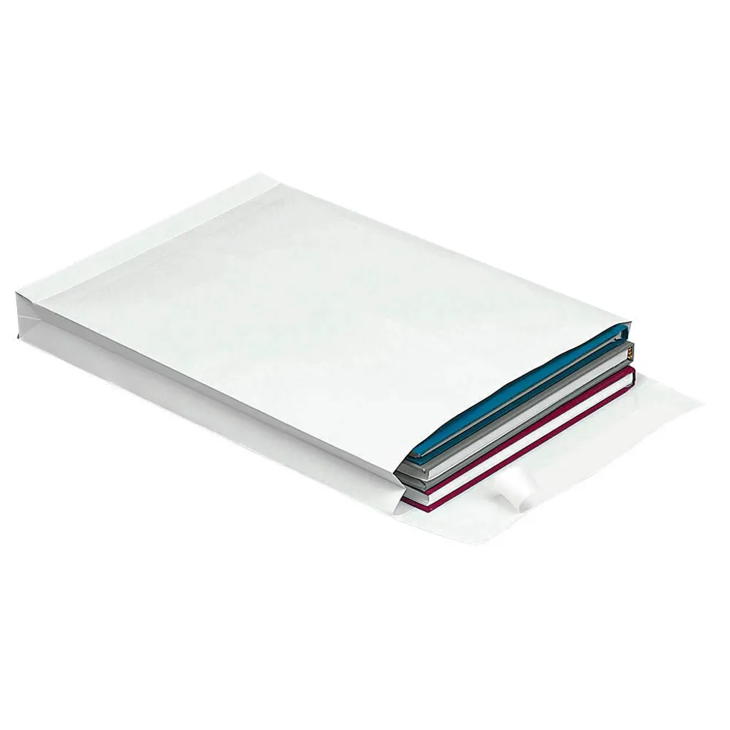 Pochette extensible B4 blanche 2cm robuste 59234 pour archives bureau