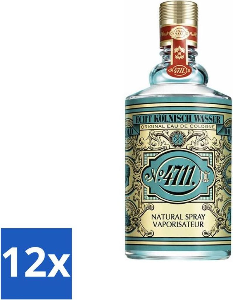 4711 – Echt Kölnisch Wasser – Original Eau de Cologne Spray – Damenparfüm – Erfrischender Duft – 100 ml - Vorteilspack - 12 Stücke