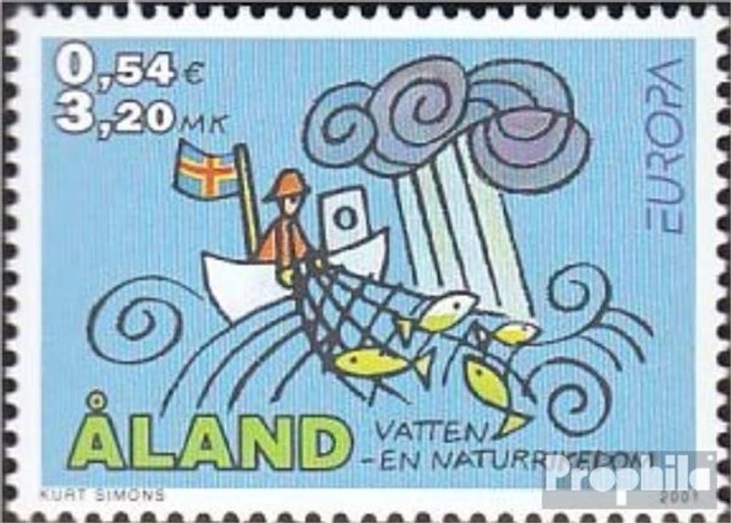 Briefmarken Finnland - Aland 2001 Mi 191 (kompl.Ausg.) Produktbild 