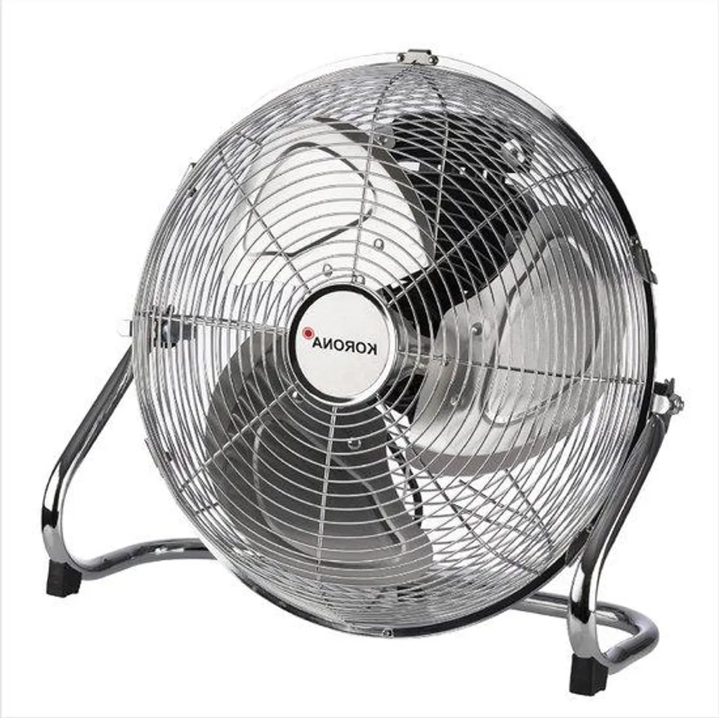 Ventilateur de sol 35 cm chromé - Fini la chaleur étouffante 3 vitesses