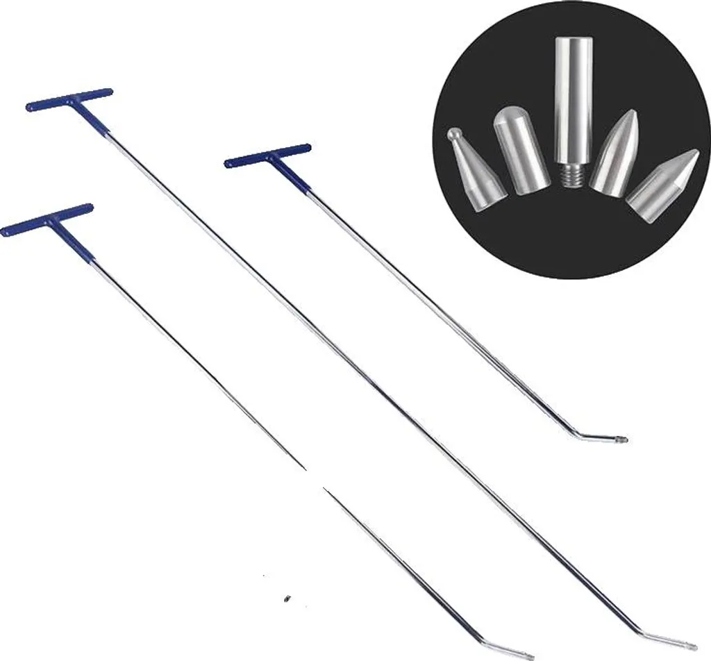 Kit Riparazione Ammaccature Professionale PDR: Barre Trazione e Teste Ricambio