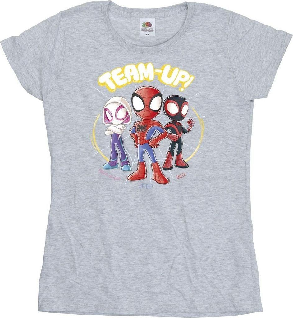 Marvel - "Spidey And His Amazing Friends" T-Shirt für Damen BI39893 (S) (Grau)