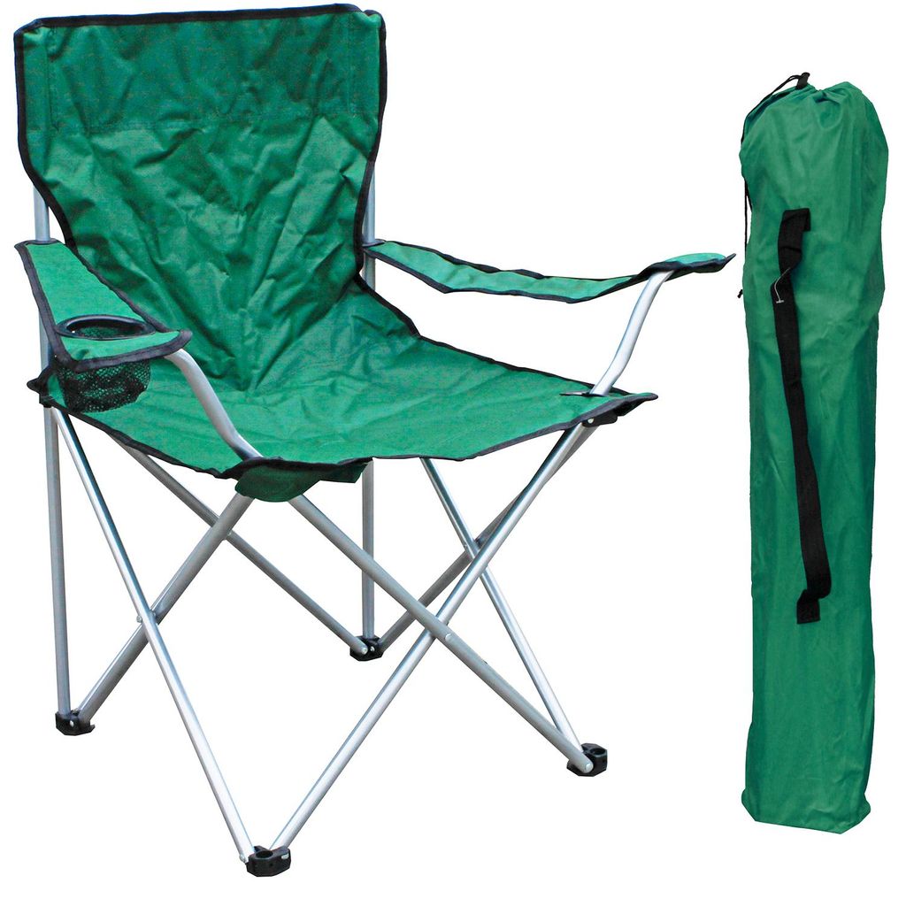 Fauteuil de pêche avec porte-boisson et sac pouvant Image du produit 
