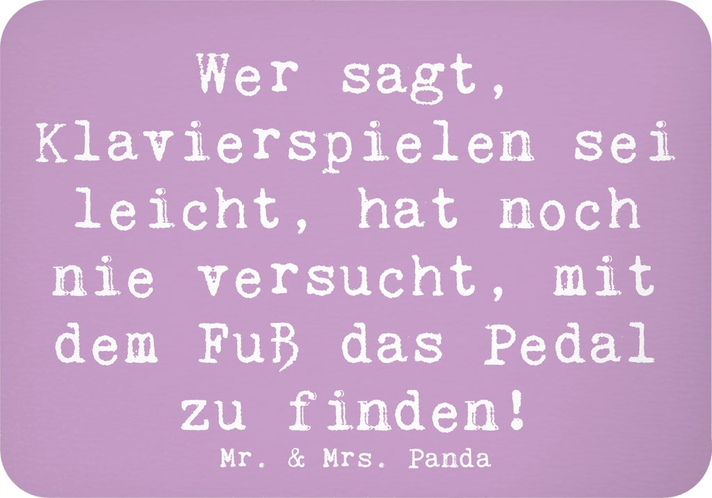 Mr. & Mrs. Panda magnet Spruch Klavier Herausforderung - Lavendeltraum - Geschenk, Pedal, holzmagnet, zettelhalter, Konzert, Musik, whiteboardmagne...
