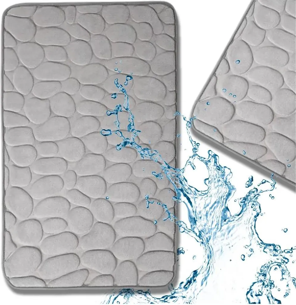Tappetino Bagno Antiscivolo Grigio 40x60 | Sicurezza e Assorbimento