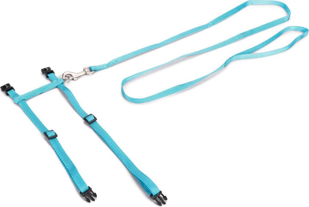 Beeztees Uni - Katzengeschirr - Nylon - Hellblau - 27-45 cmx10 mm