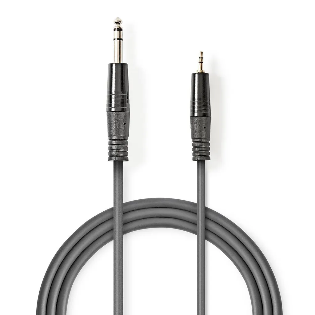 Cavo Audio Jack Stereo 1.5m | 6.35mm Maschio - 3.5mm Maschio Nickel