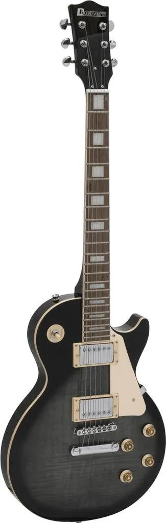 DIMAVERY LP-750 E-Gitarre Guitare électrique Gris Translucide Blackburst
