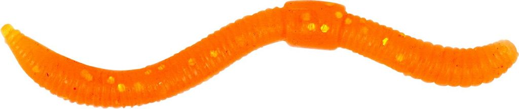 Trout Master Dendrobaena 80 - 15 Gummiwürmer, Farbe:Orange