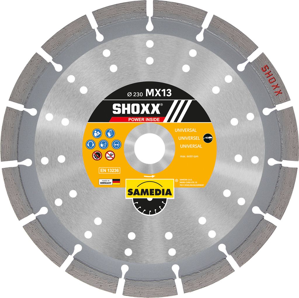 Samedia SHOXX MX13 Diamant-Trennscheibe Ø 115 mm / 22,23 mm