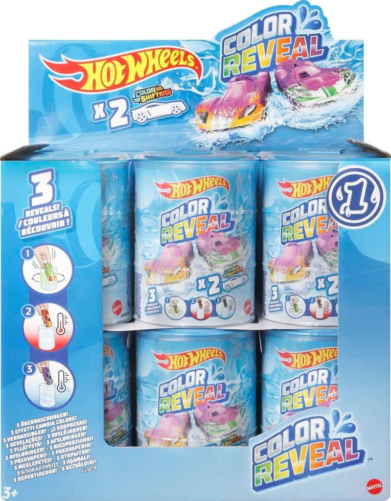 Hot Wheels Color Reveal 2pack CDU HBN63 Immagine del prodotto 
