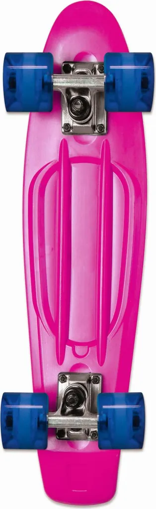 Petit Skateboard de Balade Rose Lumineux Idéal pour Apprendre le Skate