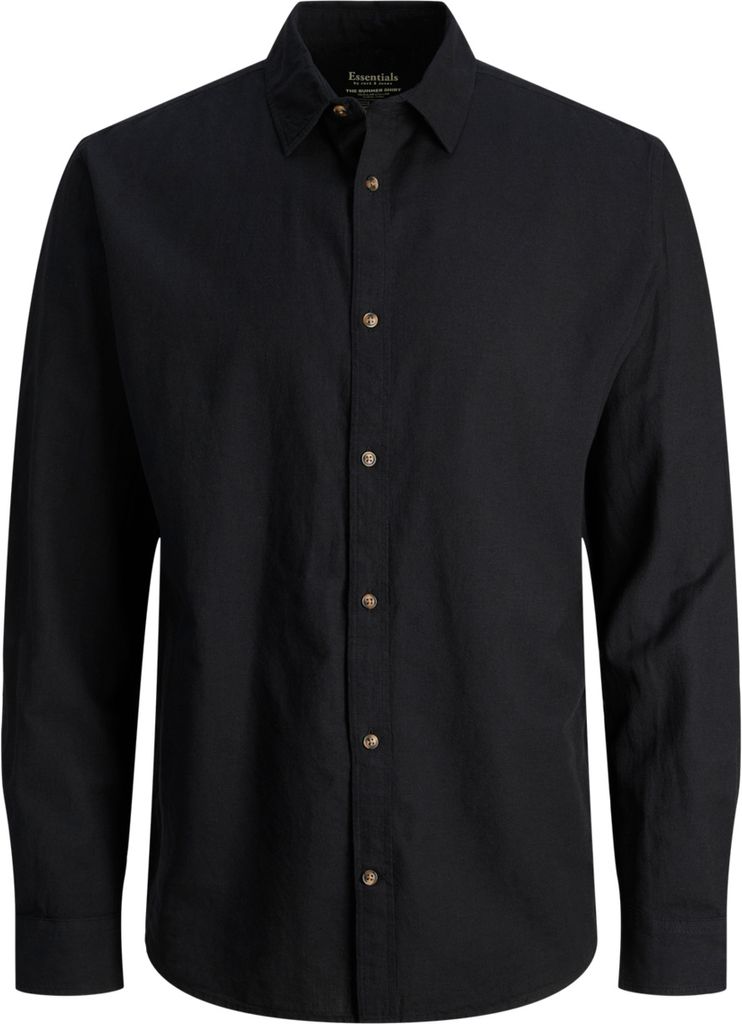 Jack & Jones Linnen Shirt Schwarz - Große L