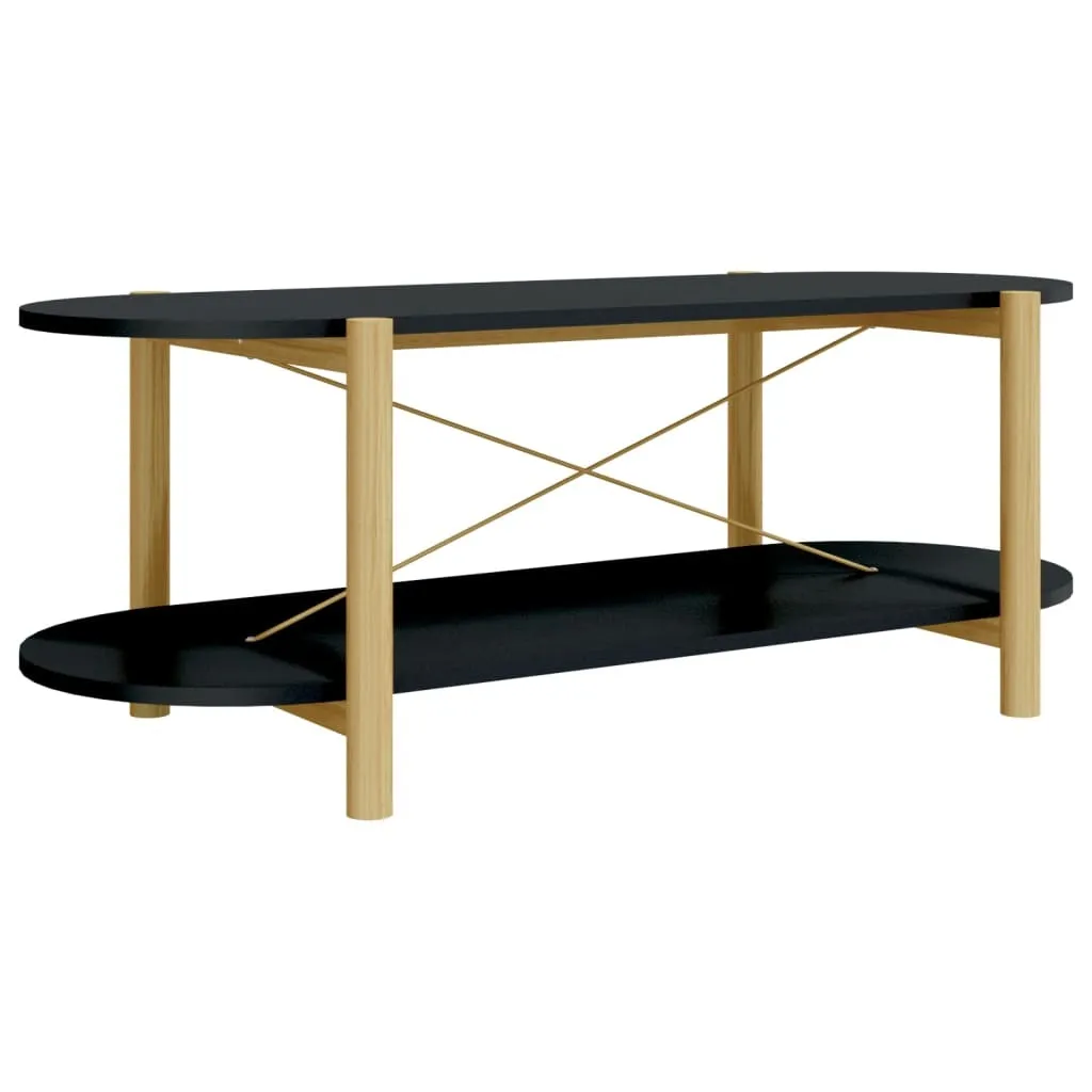 Offerta Tavolino Nero 110x48x40 cm - Robusto e Facile da Pulire
