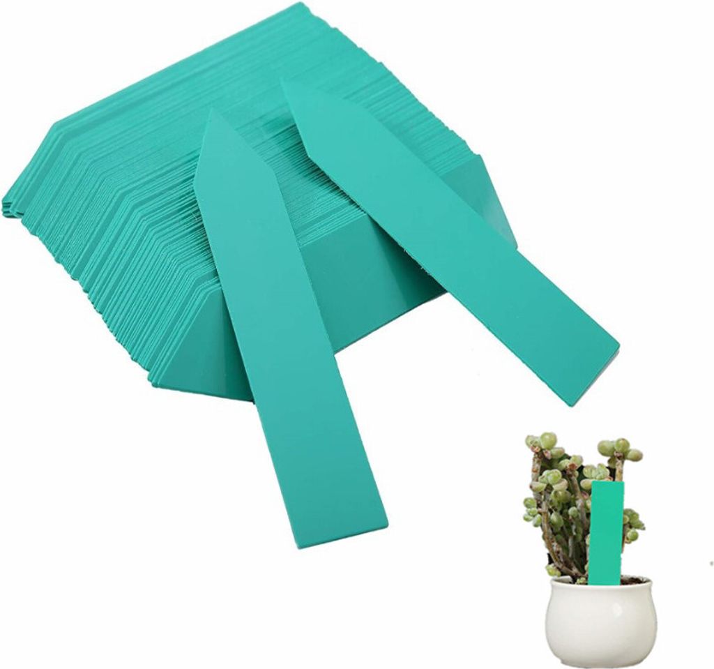 INF Wasserbeständige Pflanzenetiketten / Pflanzenschilder mit Löchern aus PVC im 100er-Pack