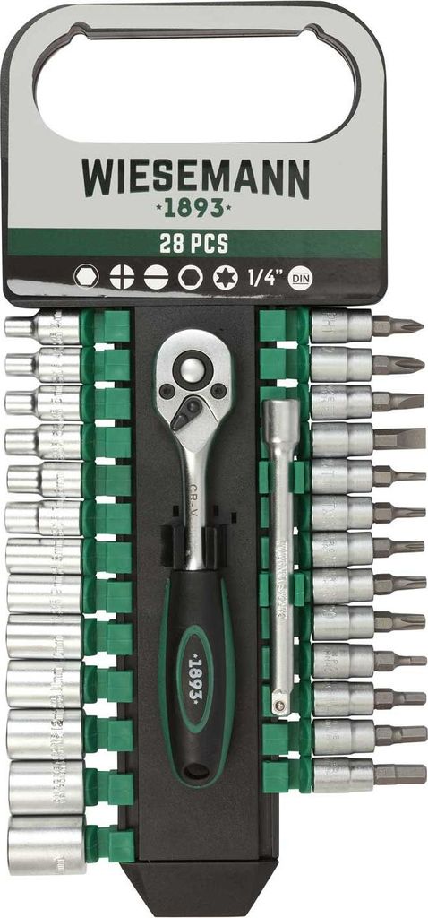 WIESEMANN 80102 | Lot Cliquet et Douilles 28 Pièces Avec Image du produit 