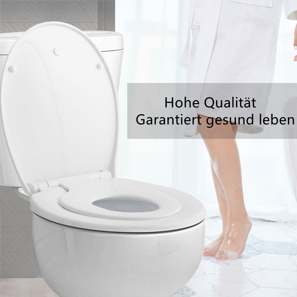 Rodzinna deska sedesowa, pokrywa toalety w kształcie litery Zdjęcie produktu 7