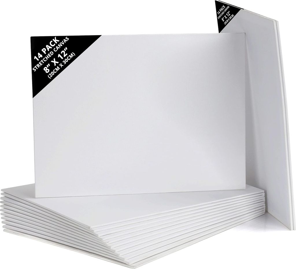 Belle Vous 14 Stk Leere Leinwände zum Bemalen – 20 x 30 cm Produktbild 