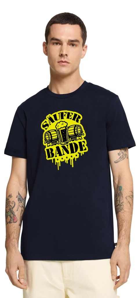 Spreadshirt JGA Männer | Säuferbande Männer Premium T-Shirt, XS, Navy