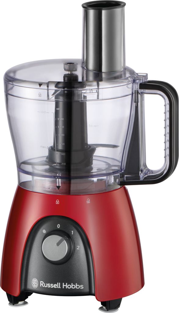 RUSSELL HOBBS Standmixer Küchenmaschine 27110-56 Desire Food Processor 600W rot