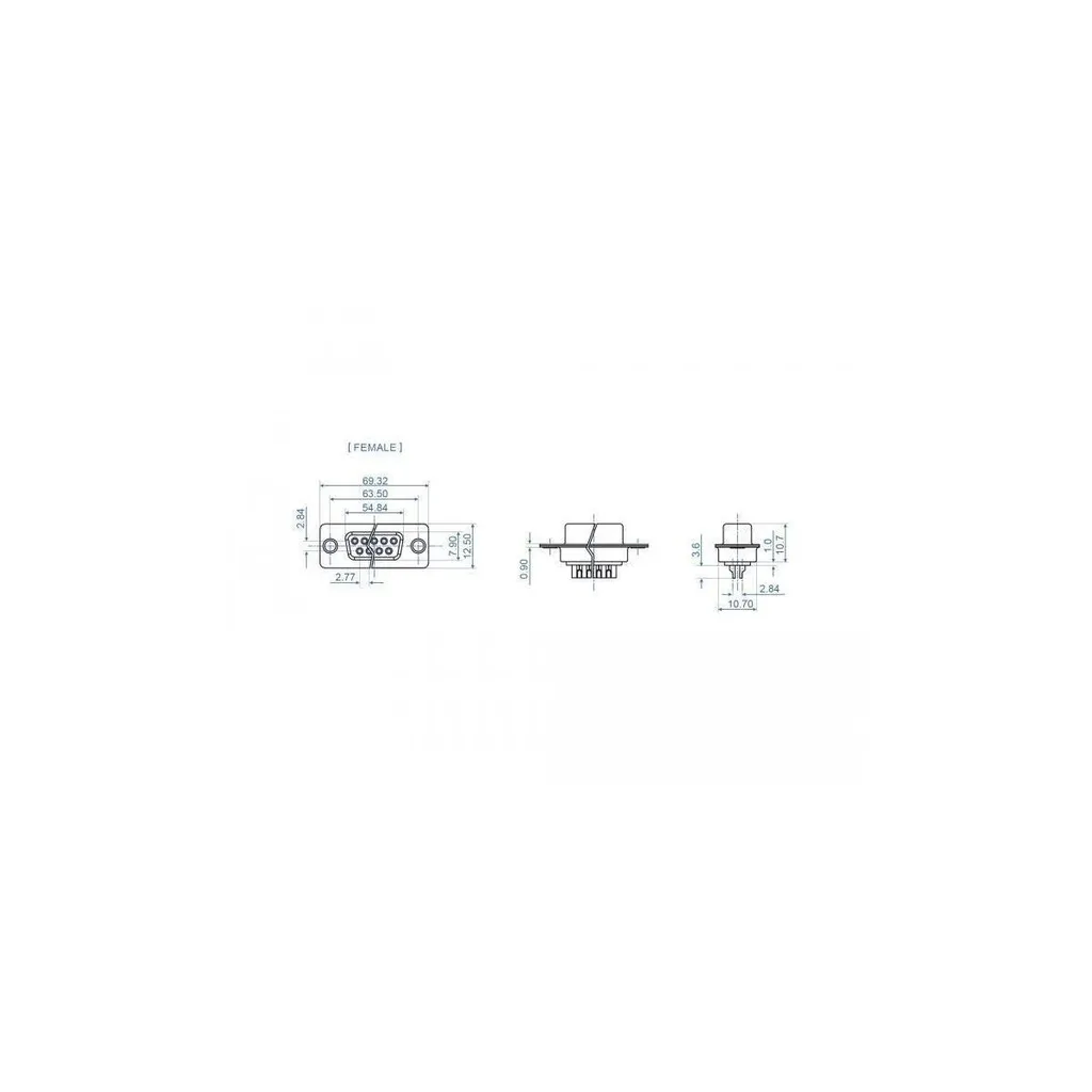 Delock DB37 Maschio a Saldare - 4 Connettori in Metallo per Modding e DIY