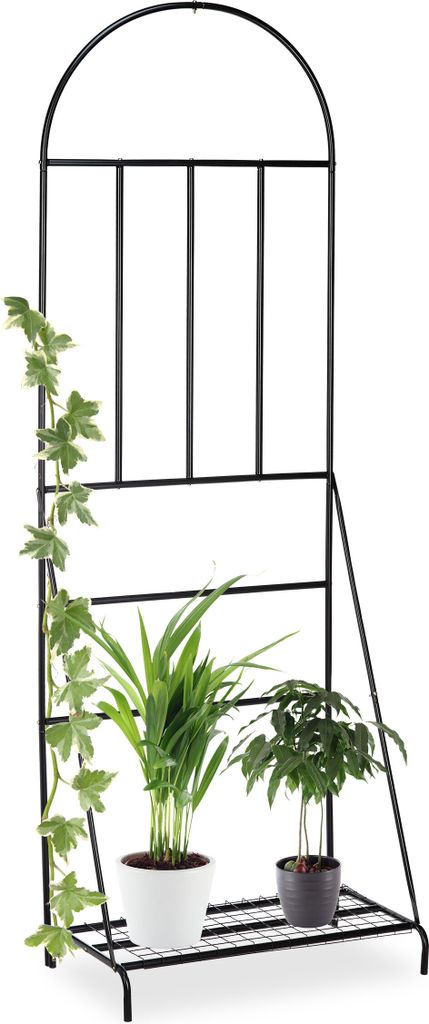 Relaxdays Blumenregal mit Rankgitter,Garten, Balkon, Produktbild 