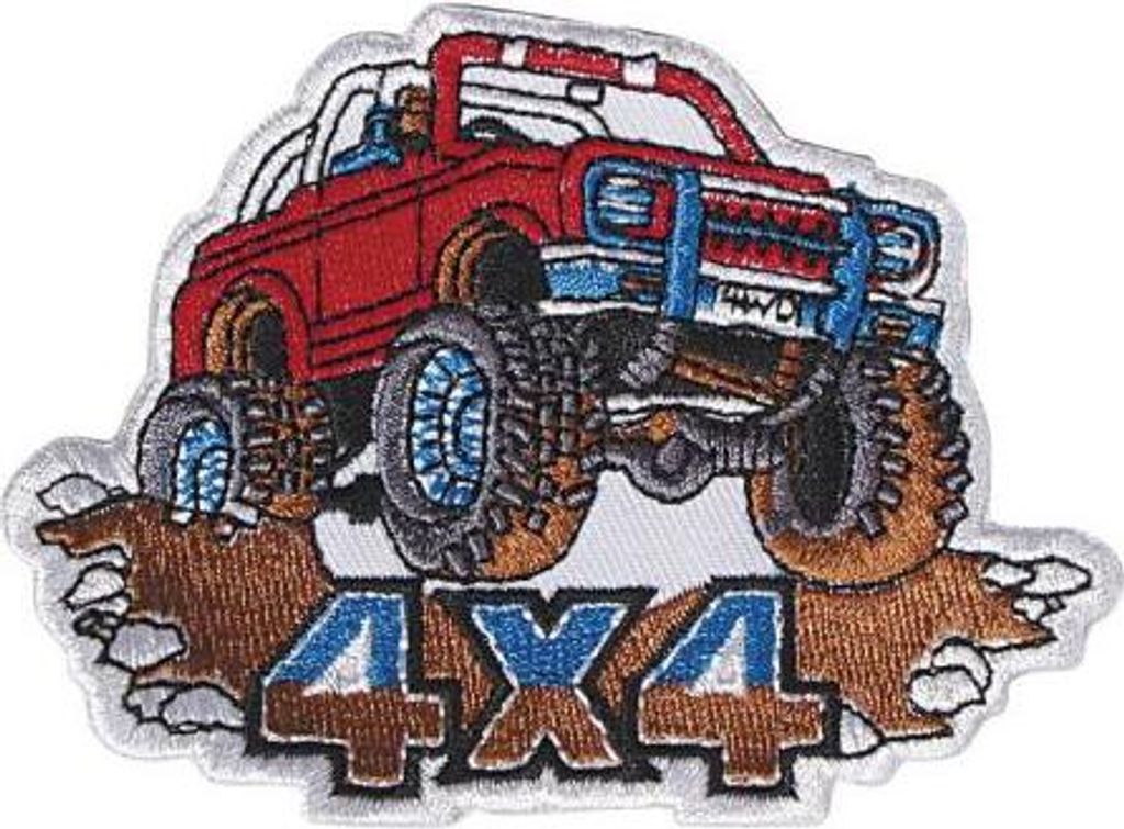 AUFNÄHER - Truck 4x4 - 04939 - Gr. ca. 9 x 6,5 cm - Patches Stick Applikation
