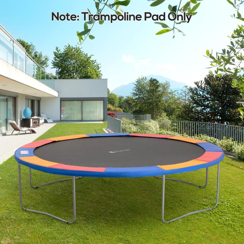 Trampolin Randabdeckung Ø366cm cm breit, Reißfest UV-resistent Federabdeckung, Wasserabweisend, Trampolinzubehör Randschutz Sicherheitsnetz Ersa...