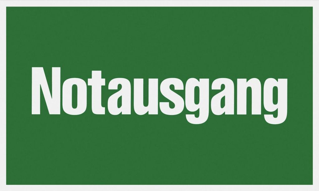 Conmetall Hinweisschild Notausgang 25 x 15 cm