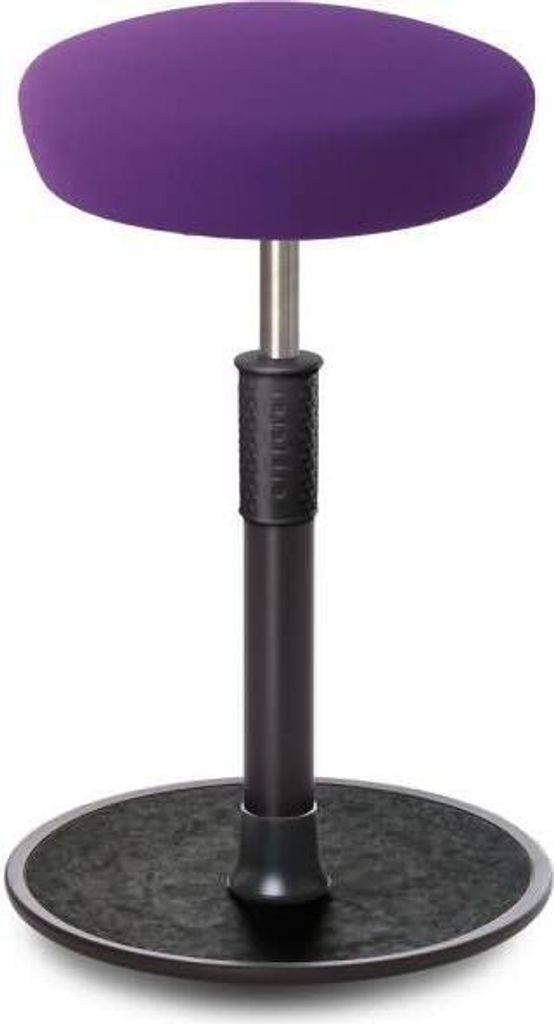 Sitz- Stehhocker Free Tall Hutsitz Gestrick Purpur schwarz /schwarz.